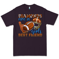 Plum diamonds are a girls best friend football Premium Tee - texasbilliewilder