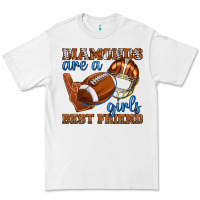 White diamonds are a girls best friend football Premium Tee - texasbilliewilder