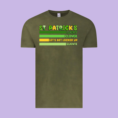 St. Patricks Lucky Clover  Artiststas Vintage Tee Designed By Artiststas