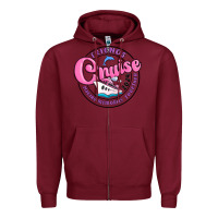Burgundy friends 2024 cruise Zipper Hoodie - MaliasSmallBusiness