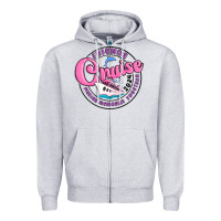 Heather Grey friends 2024 cruise Zipper Hoodie - MaliasSmallBusiness