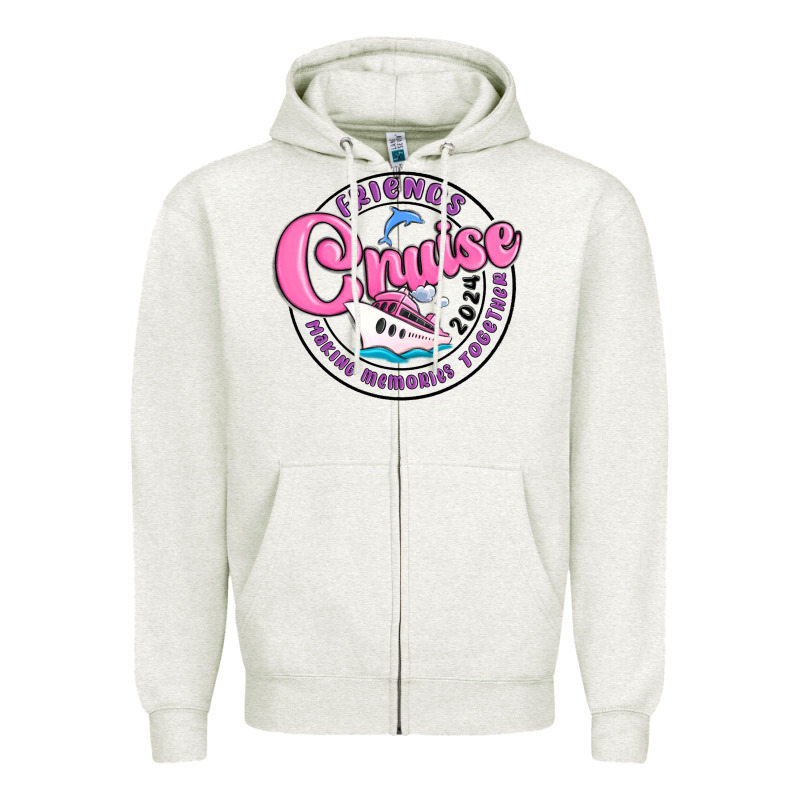 Friends 2024 Cruise Zipper Hoodie by MaliasSmallBusiness | Teevron