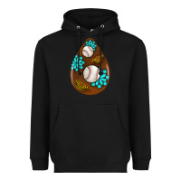 Black baseball and western roses teardrop  1 Heavyweight Hoodie - BundleAndBundleShop