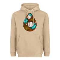 Mushroom baseball and western roses teardrop  1 Heavyweight Hoodie - BundleAndBundleShop
