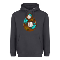 Smoke baseball and western roses teardrop  1 Heavyweight Hoodie - BundleAndBundleShop