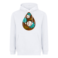White baseball and western roses teardrop  1 Heavyweight Hoodie - BundleAndBundleShop