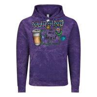 Cloud Purple nursing İn my heart Vintage Hoodie - CowhideDigitalArt