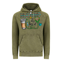 Vintage Olive nursing İn my heart Vintage Hoodie - CowhideDigitalArt
