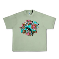 Oil Green race sunflower patches Urban Heavy Tee - AdoDesignShop