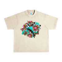 Sandshell race sunflower patches Urban Heavy Tee - AdoDesignShop