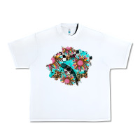 White race sunflower patches Urban Heavy Tee - AdoDesignShop