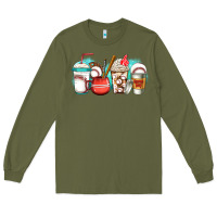 Army Green baseball coffee cups Long Sleeve Tee - Jasminsmagicworld