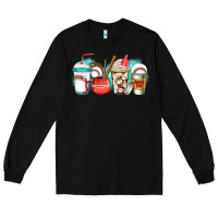 Black baseball coffee cups Long Sleeve Tee - Jasminsmagicworld
