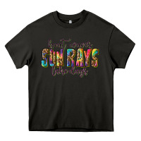 Asphalt boat waves sun rays lake days Heavy Core Tee - texasbilliewilder