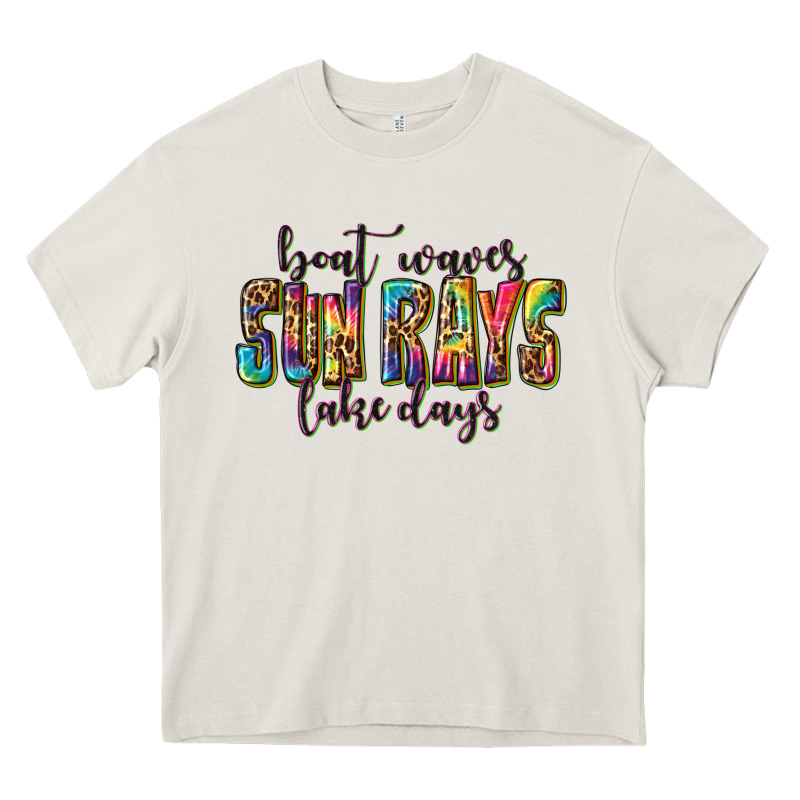 Boat Waves Sun Rays Lake Days Heavy Core Tee by texasbilliewilder | Teevron
