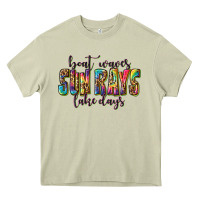 Mossy boat waves sun rays lake days Heavy Core Tee - texasbilliewilder
