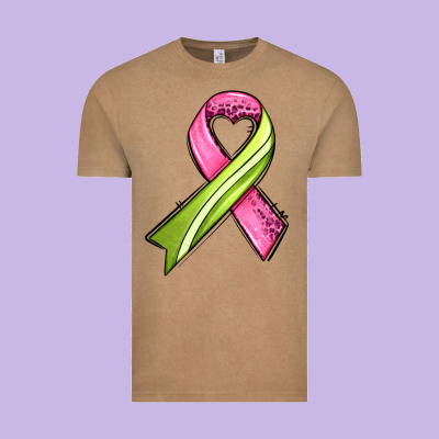 Breast Cancer Sport Ribbons Vintage Tee Designed By Adodesignshop