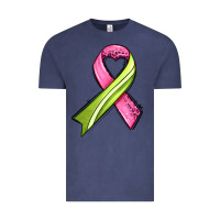 Vintage Denim breast cancer sport ribbons Vintage Tee - AdoDesignShop