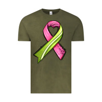Vintage Olive breast cancer sport ribbons Vintage Tee - AdoDesignShop