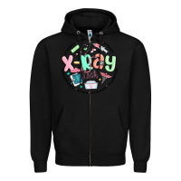 Black x ray tech Zipper Hoodie - MaliasSmallBusiness