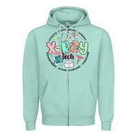 Seafoam x ray tech Zipper Hoodie - MaliasSmallBusiness