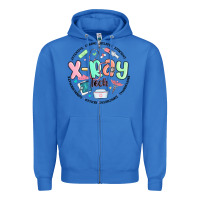 True Royal x ray tech Zipper Hoodie - MaliasSmallBusiness