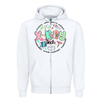 White x ray tech Zipper Hoodie - MaliasSmallBusiness