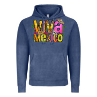Vintage Denim viva mexico long live mexico Vintage Hoodie - FaDigitalArtStudio