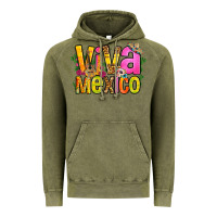 Vintage Olive viva mexico long live mexico Vintage Hoodie - FaDigitalArtStudio