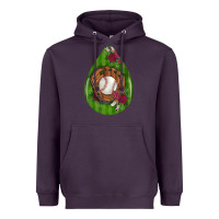 Plum baseball and western roses teardrop  4 Heavyweight Hoodie - BundleAndBundleShop