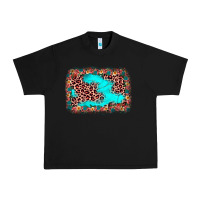 Black easter Leopard turquoise background Urban Heavy Tee - JahusDesignShop