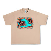 Burro easter Leopard turquoise background Urban Heavy Tee - JahusDesignShop