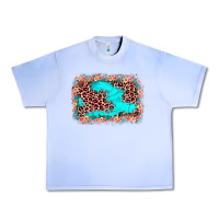 Grape Ice easter Leopard turquoise background Urban Heavy Tee - JahusDesignShop