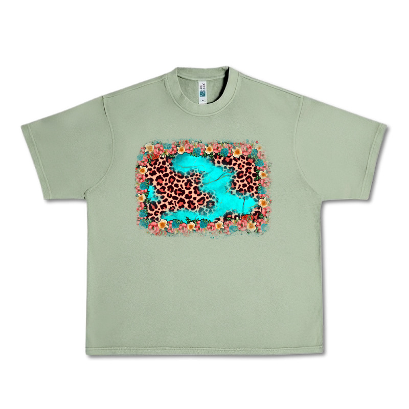 Easter Leopard Turquoise Background Urban Heavy Tee by JahusDesignShop | Teevron