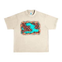 Sandshell easter Leopard turquoise background Urban Heavy Tee - JahusDesignShop