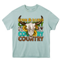 Arona born and raised country western Heavy Core Tee - texasbilliewilder