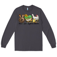 Smoke Peace Love Leghorn Chicken Long Sleeve Tee - LillyAllenDesigns