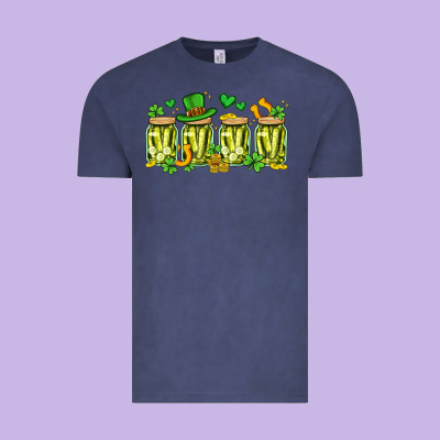 St. Patricks Day Pickle Vintage Tee Designed By Artiststas