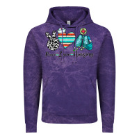 Cloud Purple peace love nursing Vintage Hoodie - CowhideDigitalArt