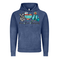 Vintage Denim peace love nursing Vintage Hoodie - CowhideDigitalArt