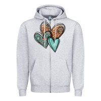 Western Love Hearts Zipper Hoodie | Teevron