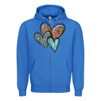 True Royal western love hearts Zipper Hoodie - MaliasSmallBusiness