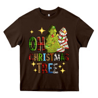 Chocolate Brown Oh Christmas tree Christmas cake Heavy Core Tee - RanaPortraitStore