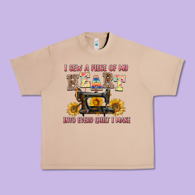 I Sew A Piece Of My Heart Into Every Quilt I Make Urban Heavy Tee Designed By Adodesignshop