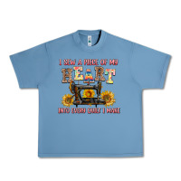 Pebble Blue i sew a piece of my heart into every quilt i make Urban Heavy Tee - AdoDesignShop