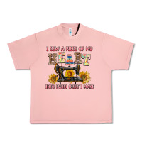 Salmon i sew a piece of my heart into every quilt i make Urban Heavy Tee - AdoDesignShop