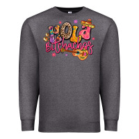 Charcoal Heather hola bitchachos mexico cinco de mayo Premium Sweatshirt - LillyAllenDesigns