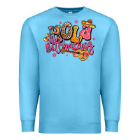 Ocean Blue hola bitchachos mexico cinco de mayo Premium Sweatshirt - LillyAllenDesigns