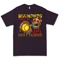 Plum diamonds are a girls best friend softball Premium Tee - texasbilliewilder