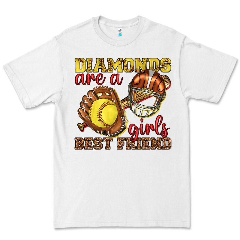 Diamonds Are A Girls Best Friend Softball Premium Tee by texasbilliewilder | Teevron